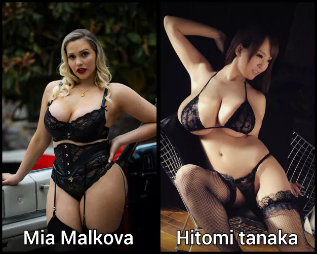 pick one - Lingerie milf battle round 2- [mia malkov] [Hitomi tanaka] by abo_oba73