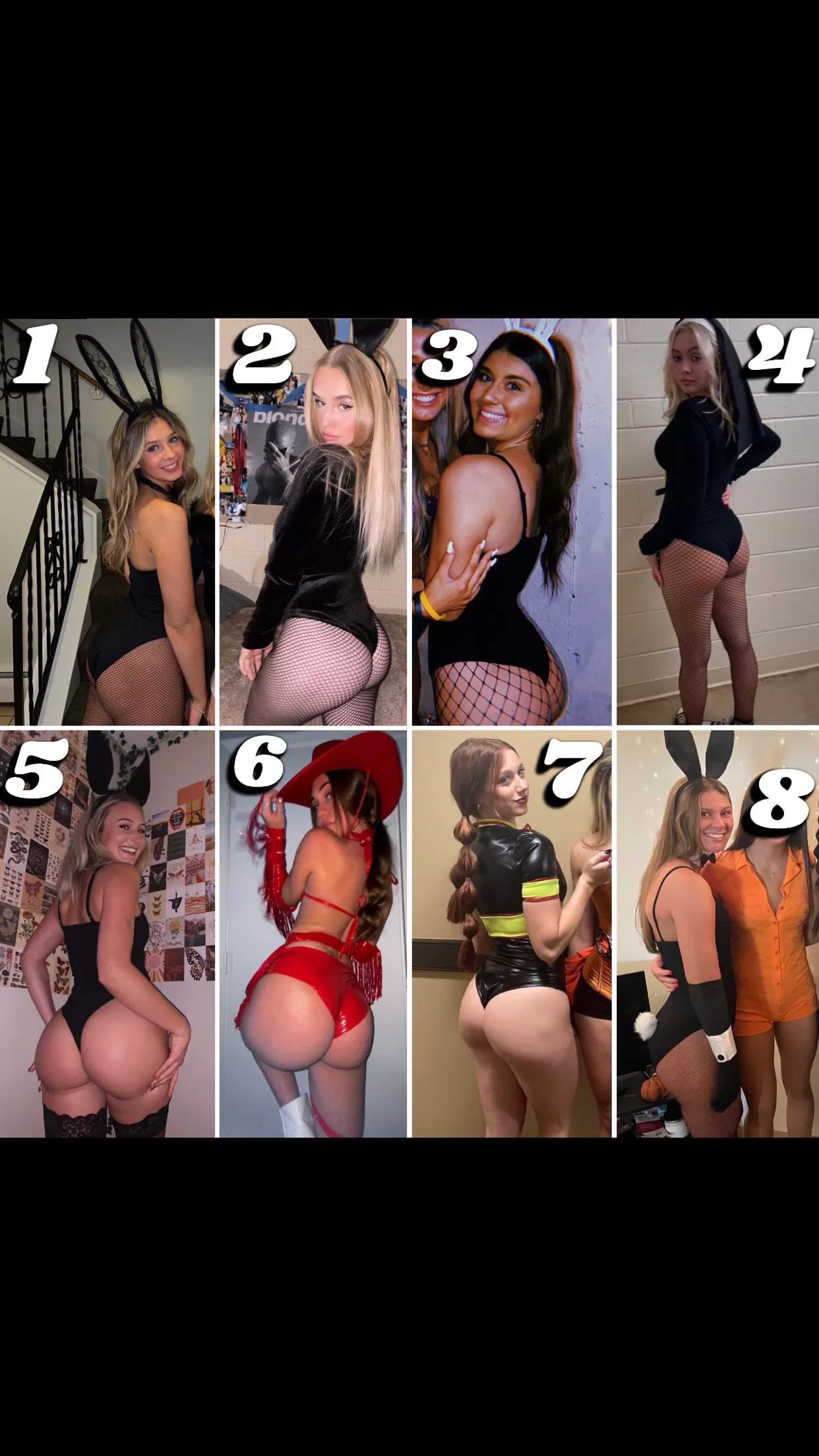 Rank these Halloween Girls 1-8 and Why? posted by oouuzee