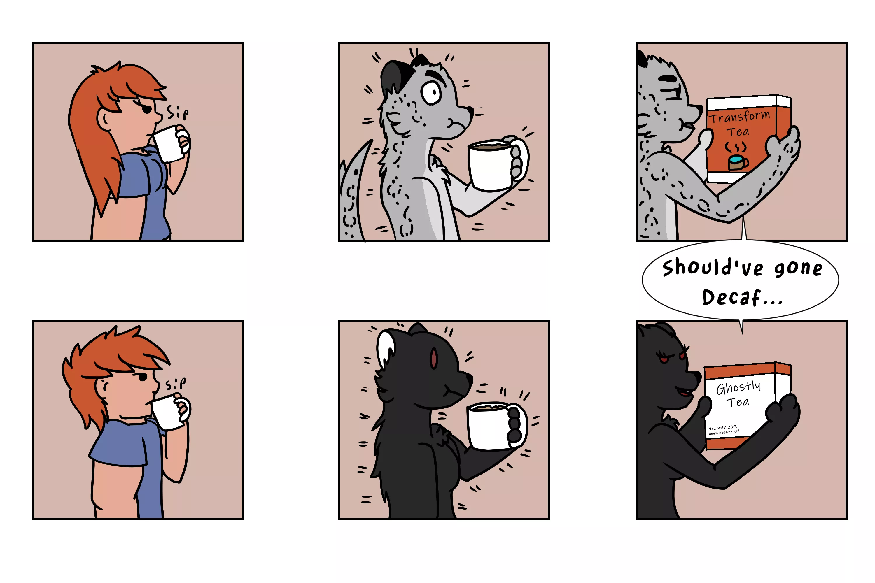 Should have gone Decaf [Ftm Snow Lepoard - Mtf Panther] posted by AbysssShriek
