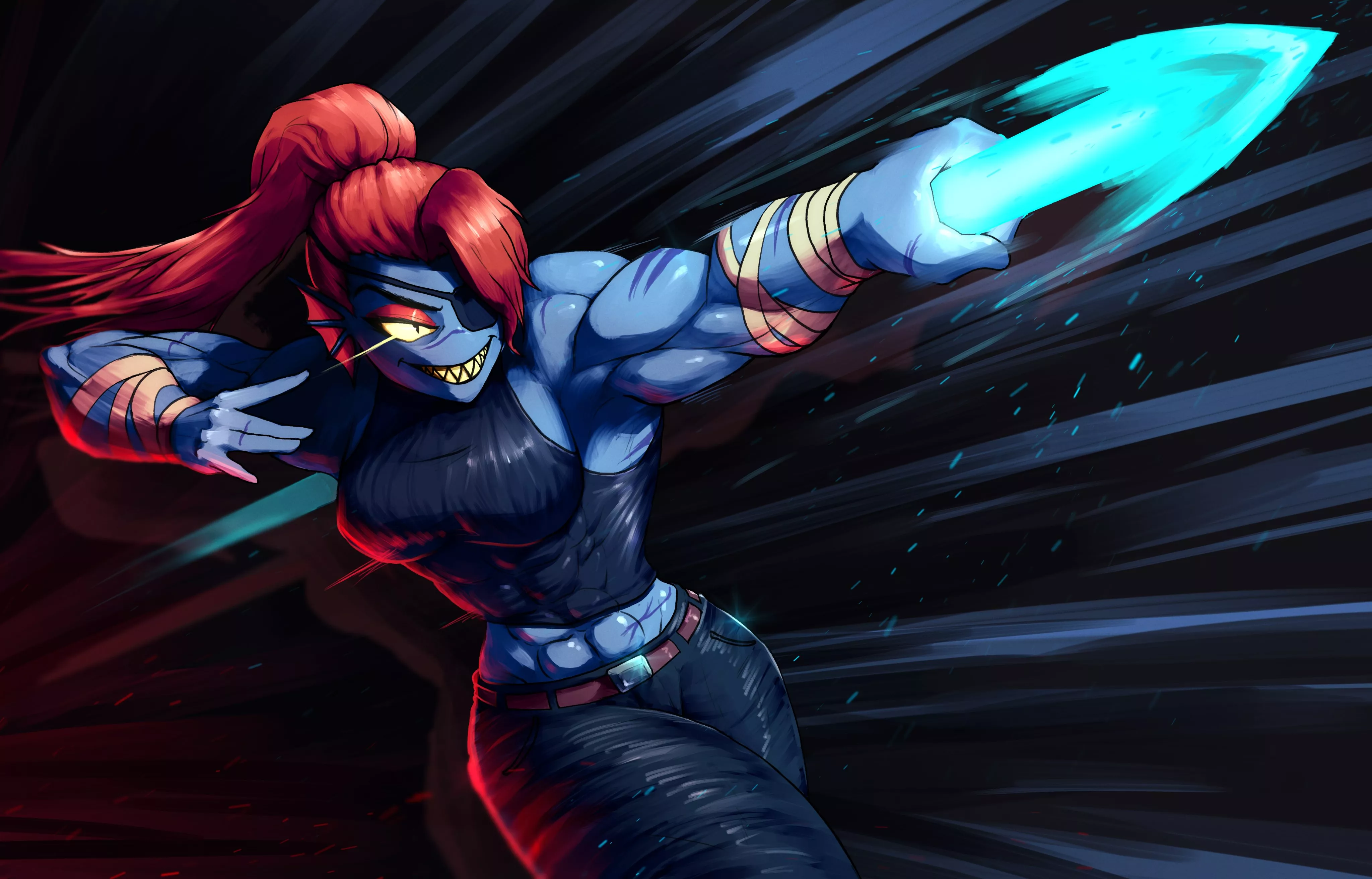 Undyne (@MilanovicMihael) [Undertale] posted by TheTMoneyMan
