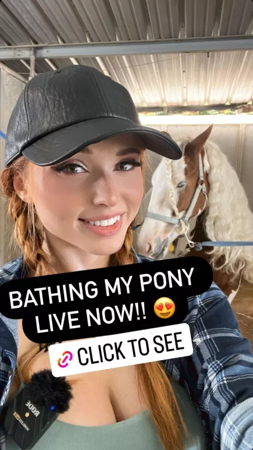 BATHING MY PONY! LIVE NOW ON TWITCH.TV/AMOURANTH by InfiltratorOmega