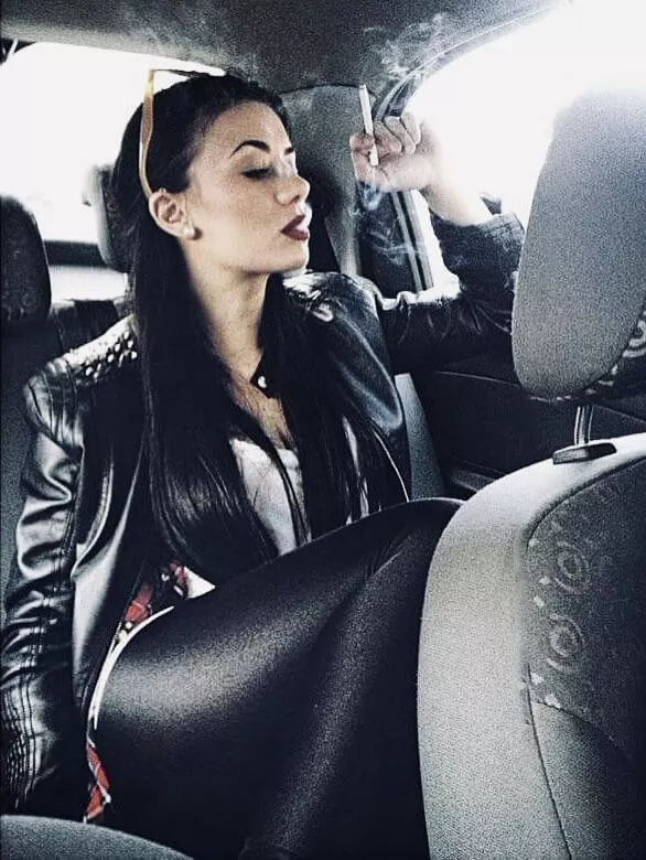 Filling the car with her smoke posted by darkpoetries