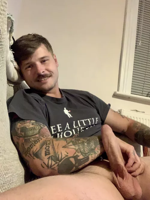 Need somewhere to sit? I could use a lap warmer by electricityinmybrain