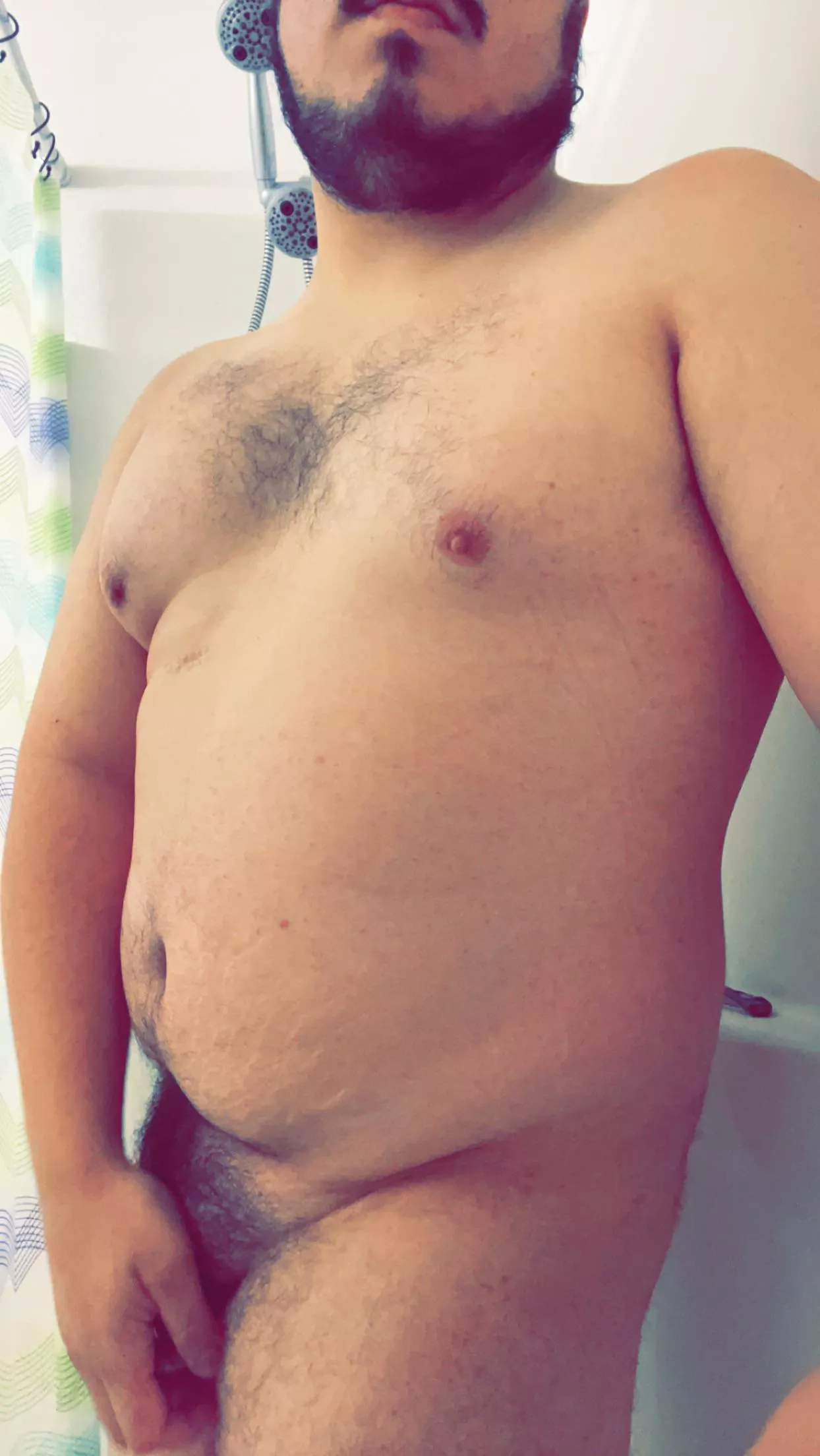 Nervous to post in the wild…🤫 posted by beardedbarbieboy