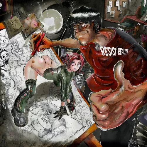 Shad self portrait - signed - pre-shadbase era [Resist Reality] by SyntheticWaifu