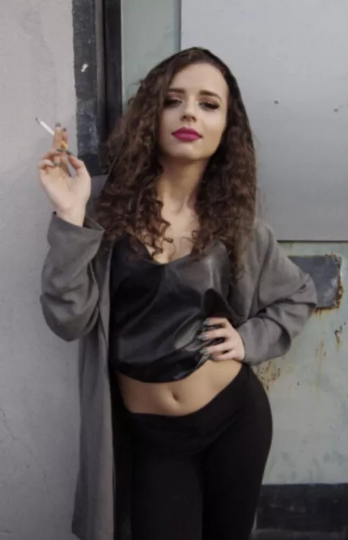 Smoking out back by darkpoetries