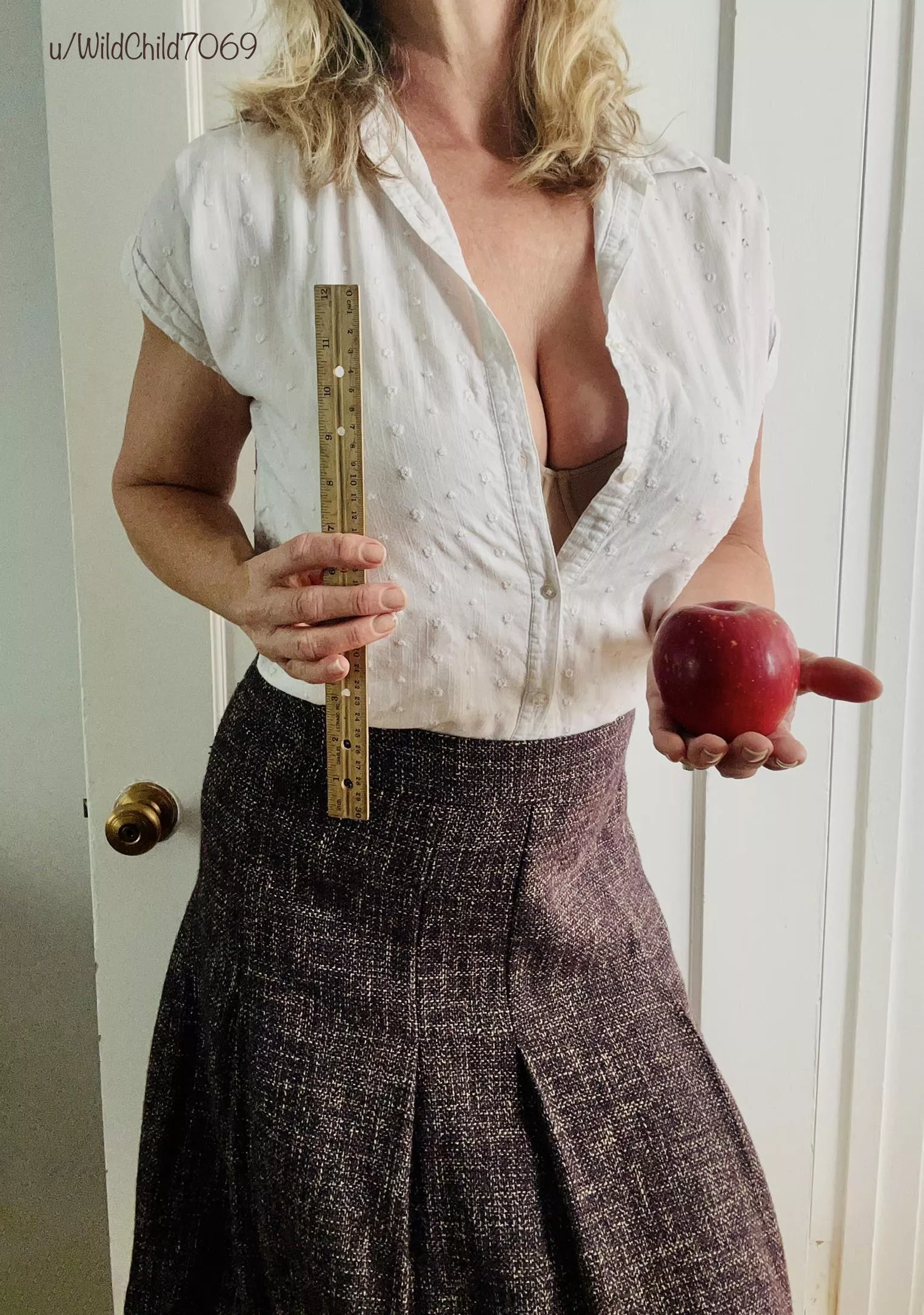 Which is it going to be…The apple or the stick? 🍎📏 posted by wildchild7069