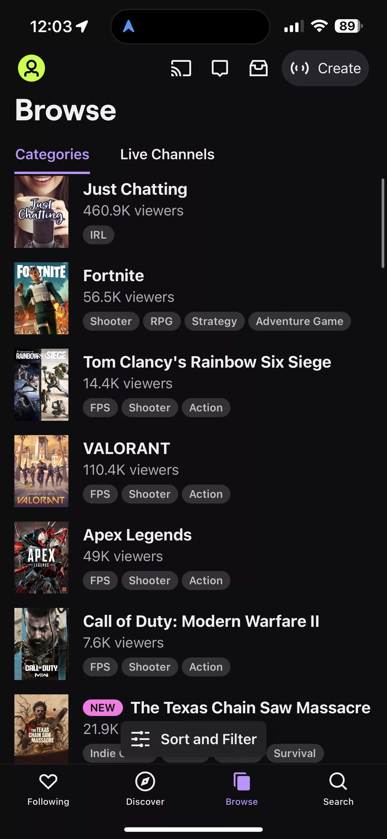 Why is star field not on the list of games being streamed when it literally has 50k + viewers and 600k followers? posted by Help_PurpleVented