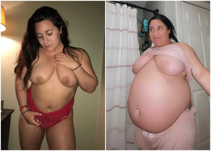 6 months into my gain vs now 🙈 by curvagecaseyBBW