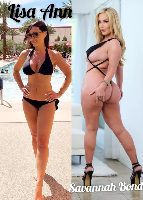 Brunette(lisa ann) vs Blonde (savannah Bond) by sjla2019