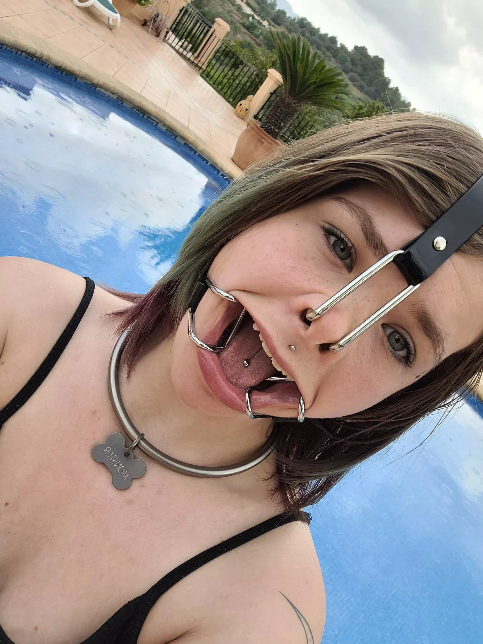 Emily Addams getting ready for a swim! posted by ballgaggedbitches