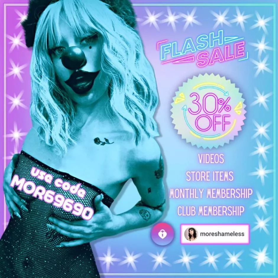 End of August Flash sale xoxo moreshameless posted by shamelessmilk