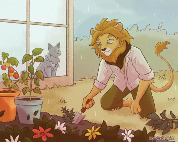 Gardener (commission, Art by me) by spycyshark