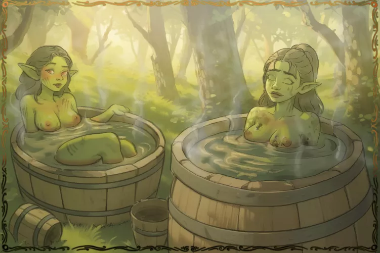 Goblins bathing in Barrels [OC] by OpeningImagination67