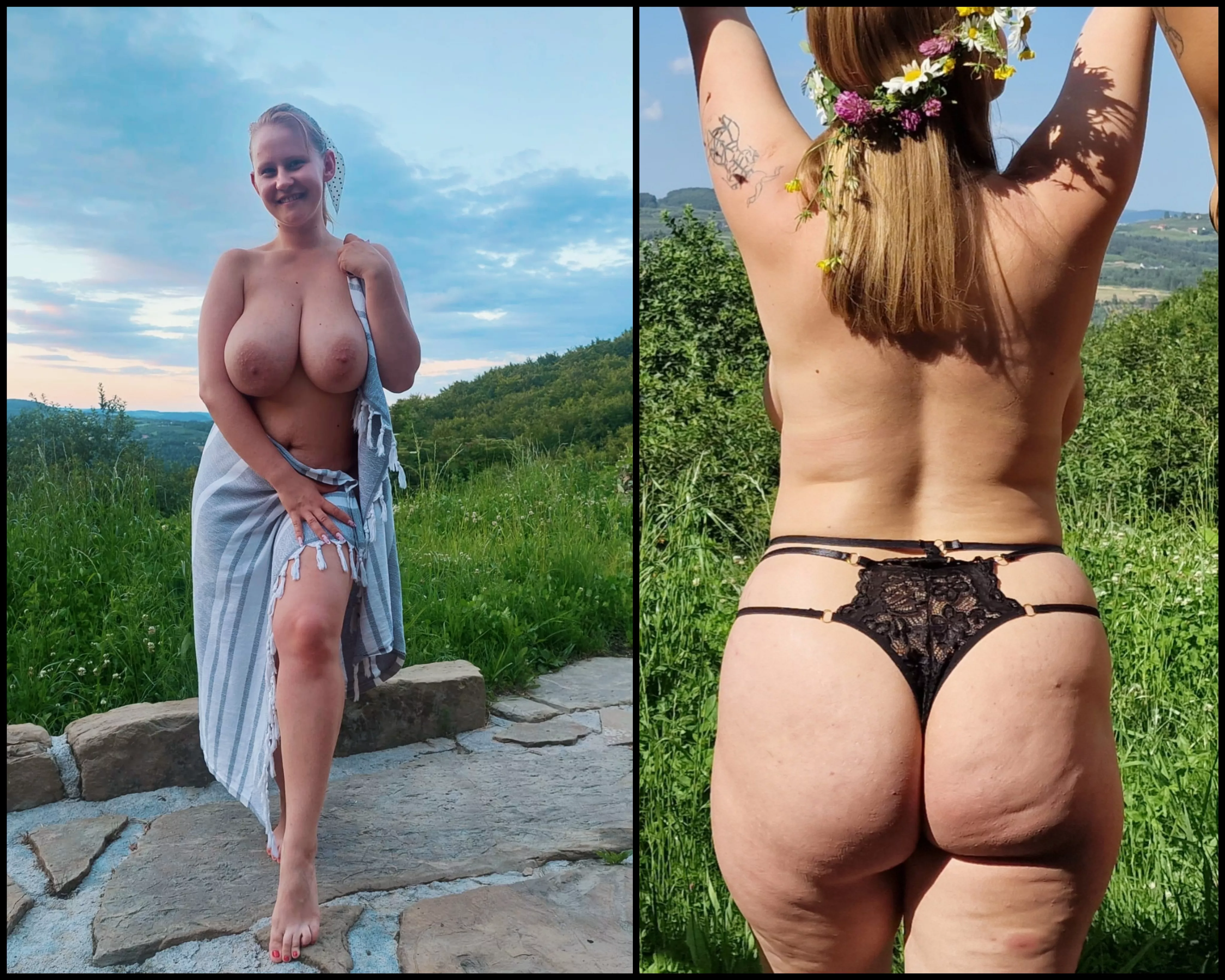 Here I am - a thick country white girl with a huge ass and tits in her natural setting. posted by CukierkowaZgrywuska
