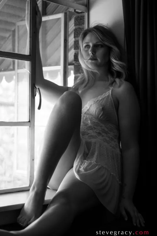 Molly in the window by SteveGracyPhoto