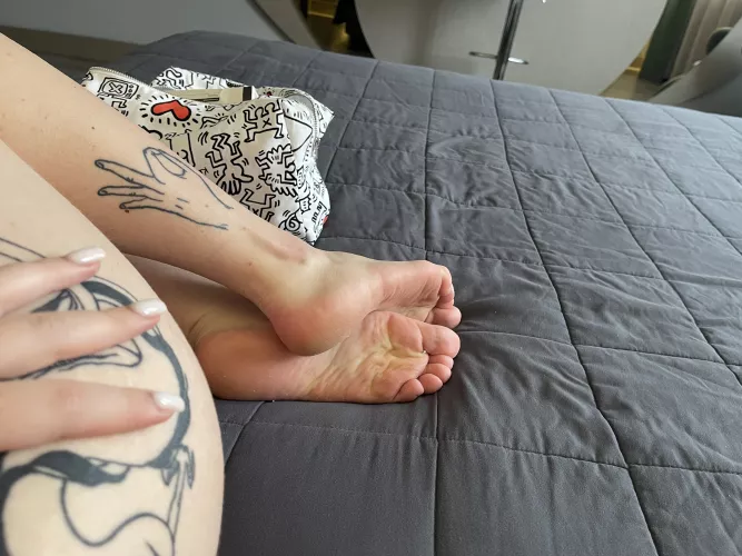 My leg tattoo means that I always agree to any adventure or interesting offer by Nibbedraster70