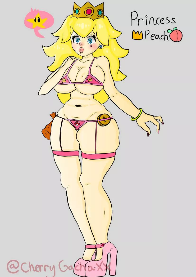 Princess Peach Stripper Outfit (LewdsnComix) posted by ImFuckingStarvingMan