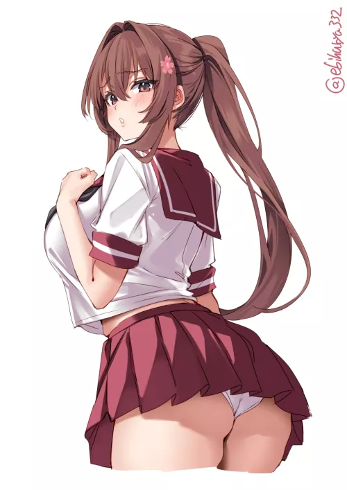School uniform Yamato [Kantai Collection] by x54dc5zx8