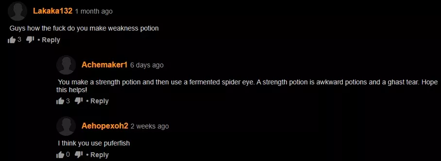 Weakness potion posted by Zigmund-bit