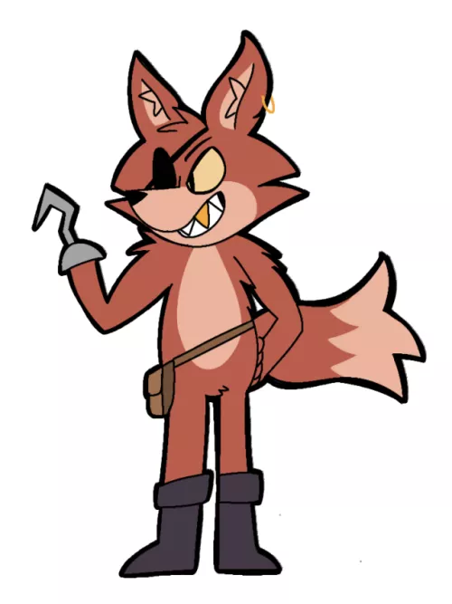 Foxy the Pirate. Arg! (art by me) by legitimateloser