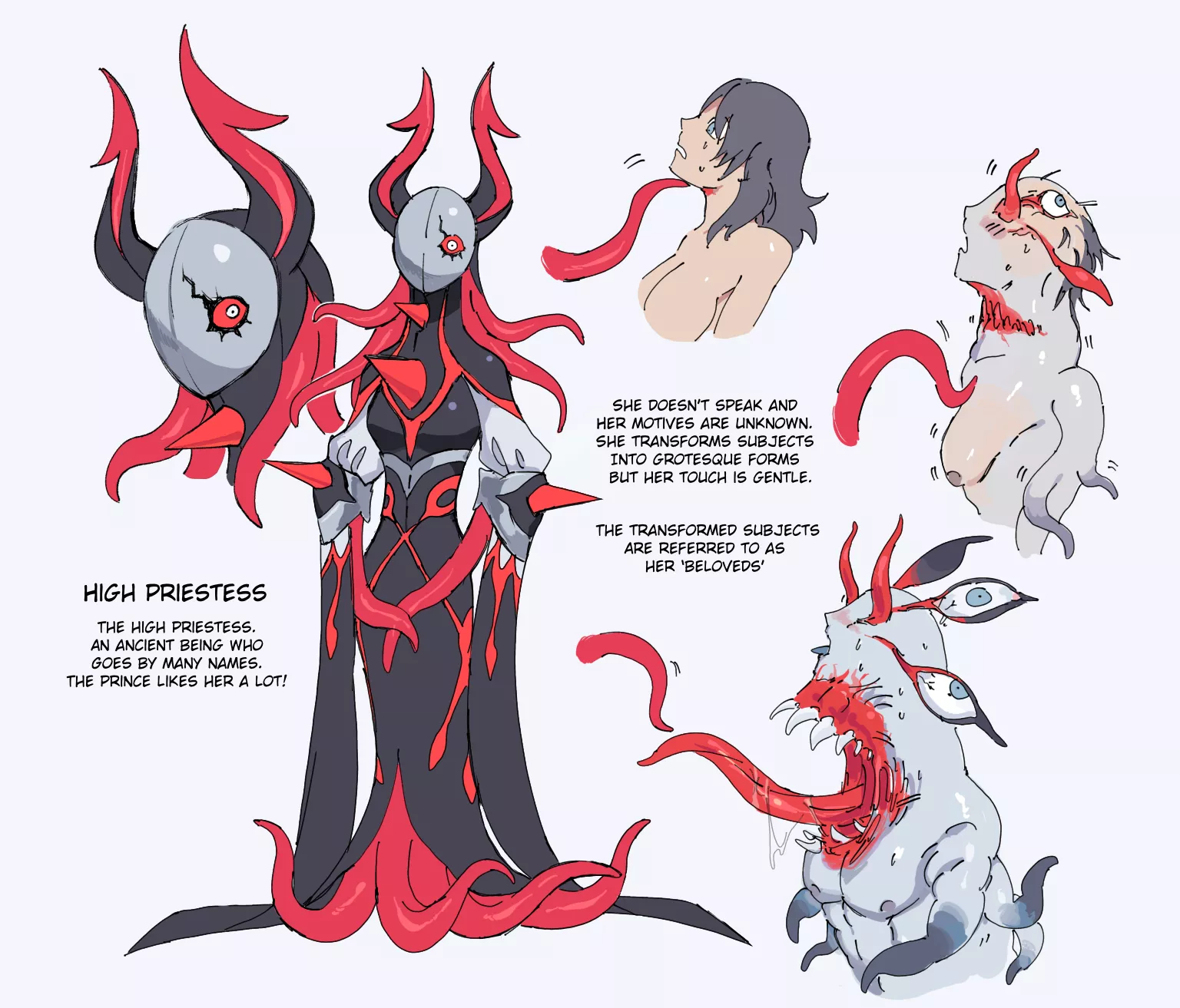 High Priestess by Mopan (body horror + FtM + lore) posted by m0pan