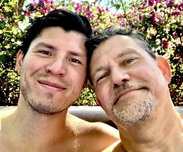 Husband and I say hey! by RougueBaron