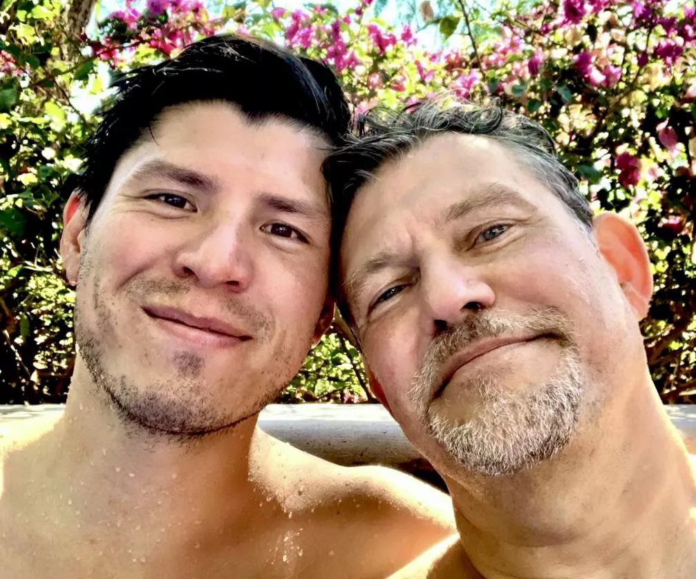 Husband and I say hey! posted by RougueBaron