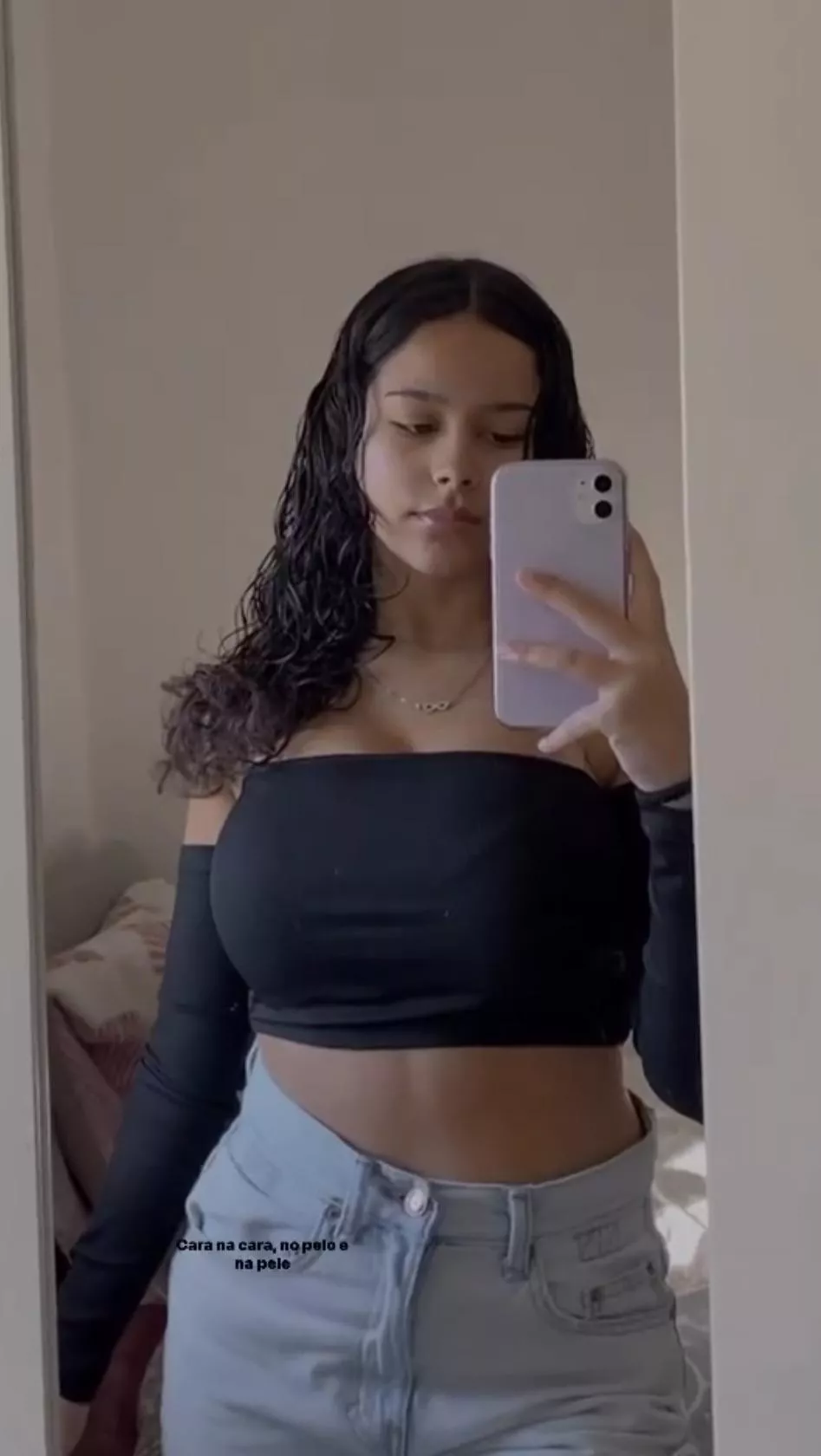 In the mirror posted by Bobbyloveboobss