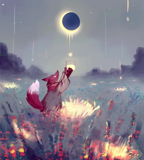 Moon drops (art by me) by pawperpaw