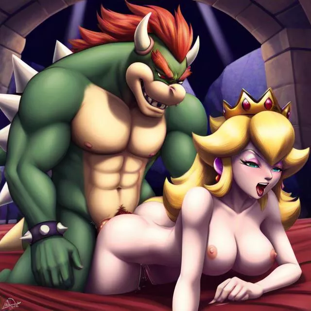 Peach always did prefer Bowser over Mario (Frosting.Ai) posted by Jeremy_Melton