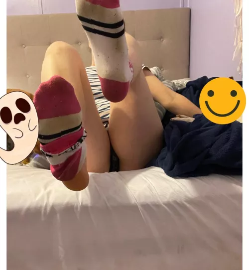 Things escalated with my football player friend today 😉😈 by thesockstress