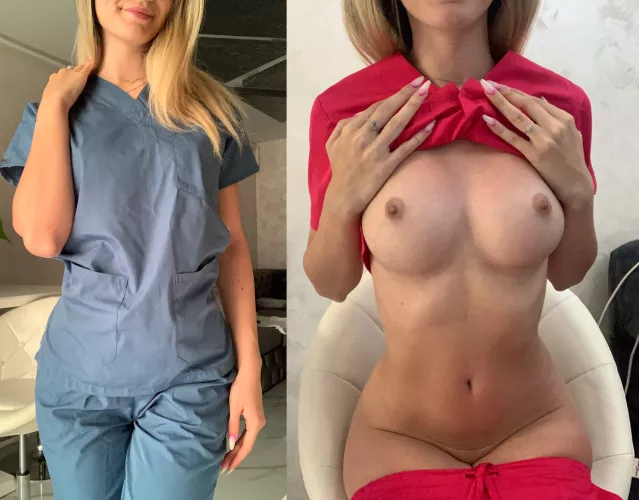 Trying to hypnotize you with my nurse belly button by mileyheaven