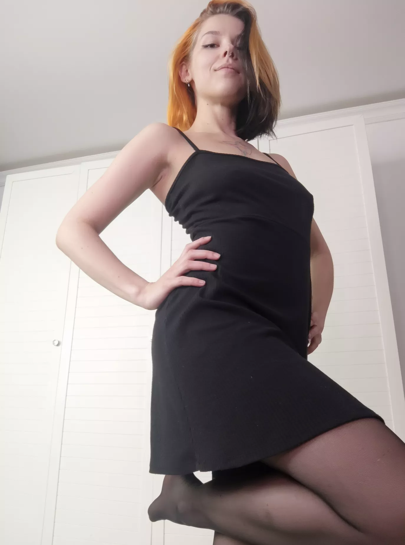 Black looks good on me. posted by babyishSidecar790