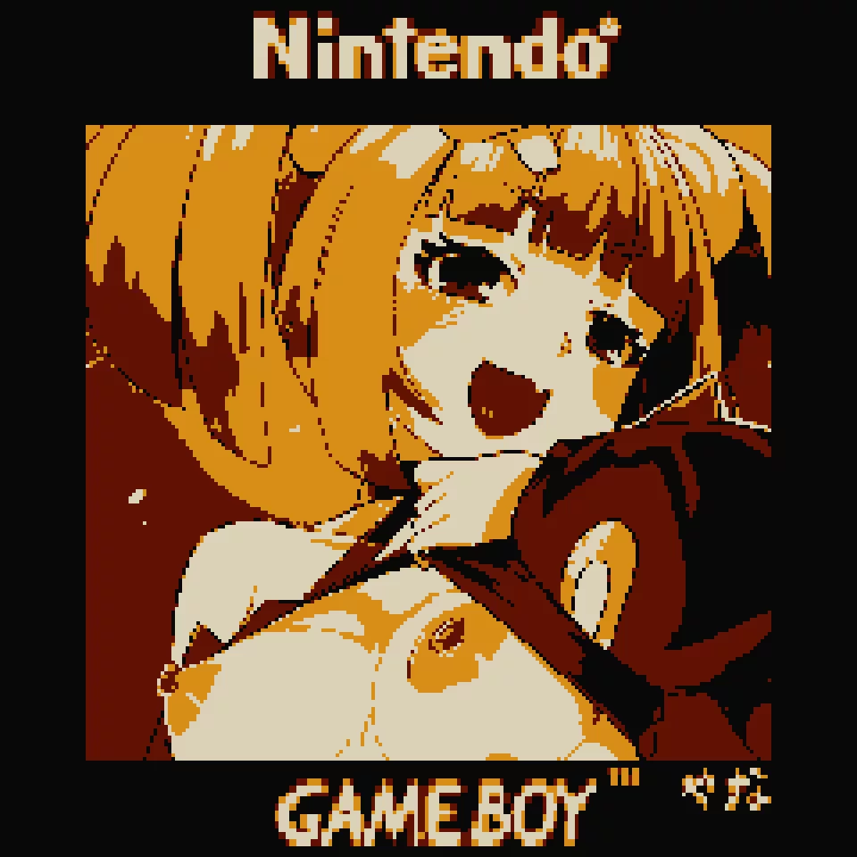 Decided to try something erotic in my GB Cam pixelart style :o how did it come out? posted by NyankoGameDev