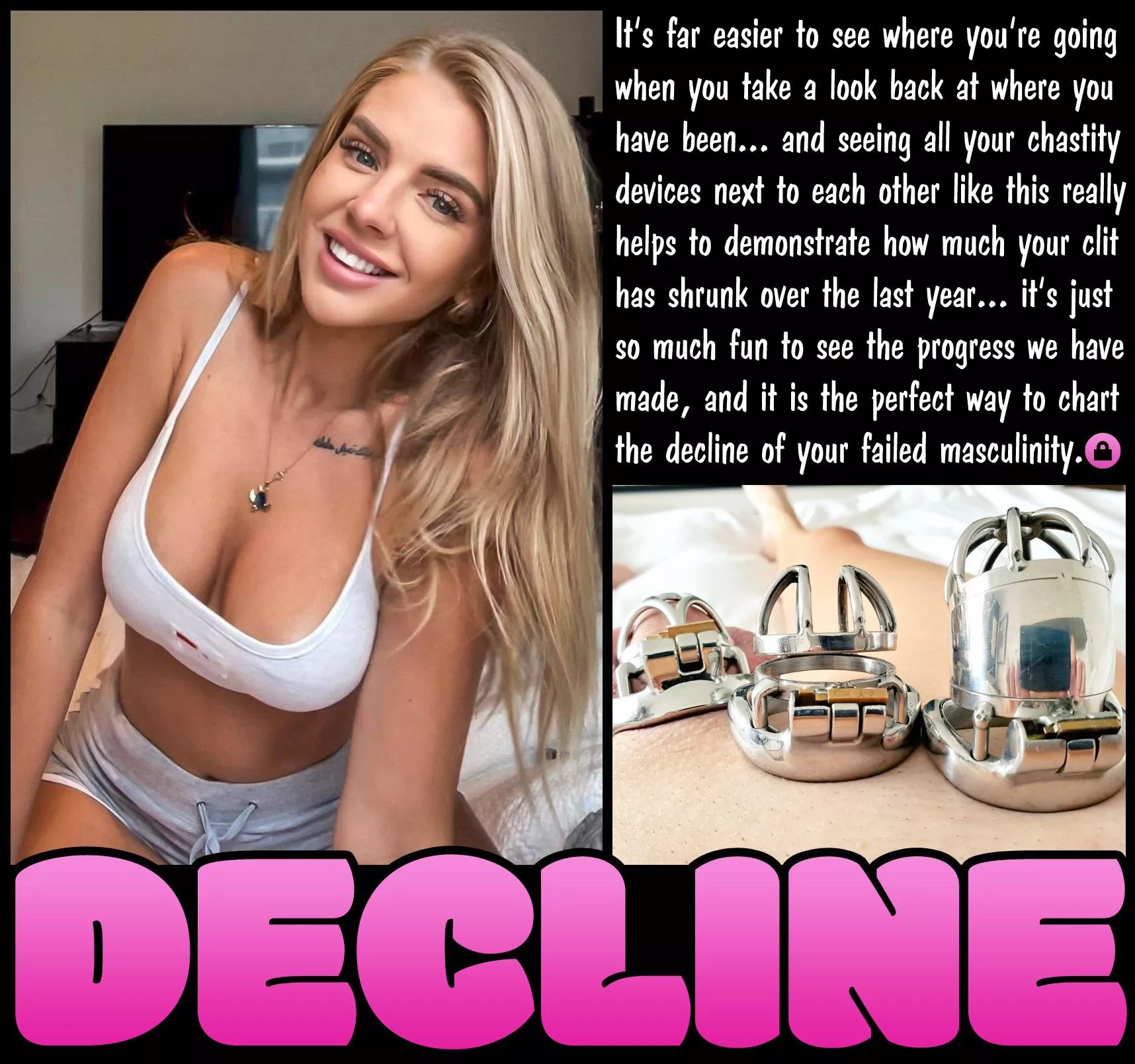 DECLINE [chastity] [femdom] [shrinking] posted by Teas_Denial