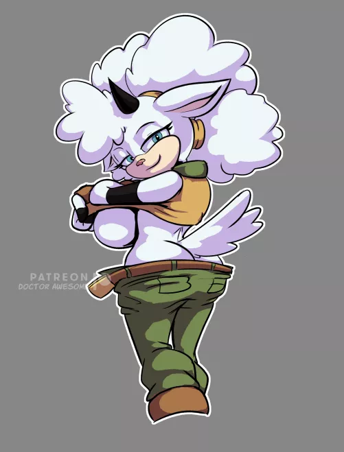 Happy Sonic Anniversary Lanolin (Artist:TheBigBadWolf01/DoctorAwesome) by White-Whiskey