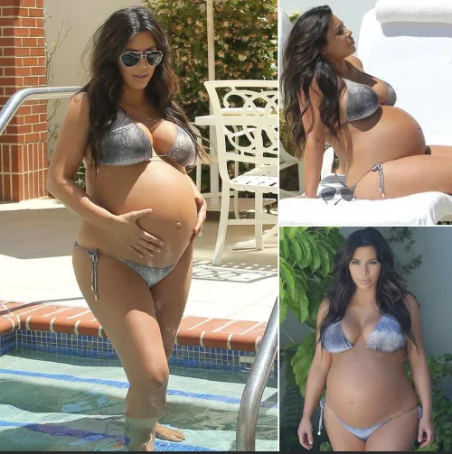 Kim Kardashian when she was pregnant by ConsiderationOdd9871
