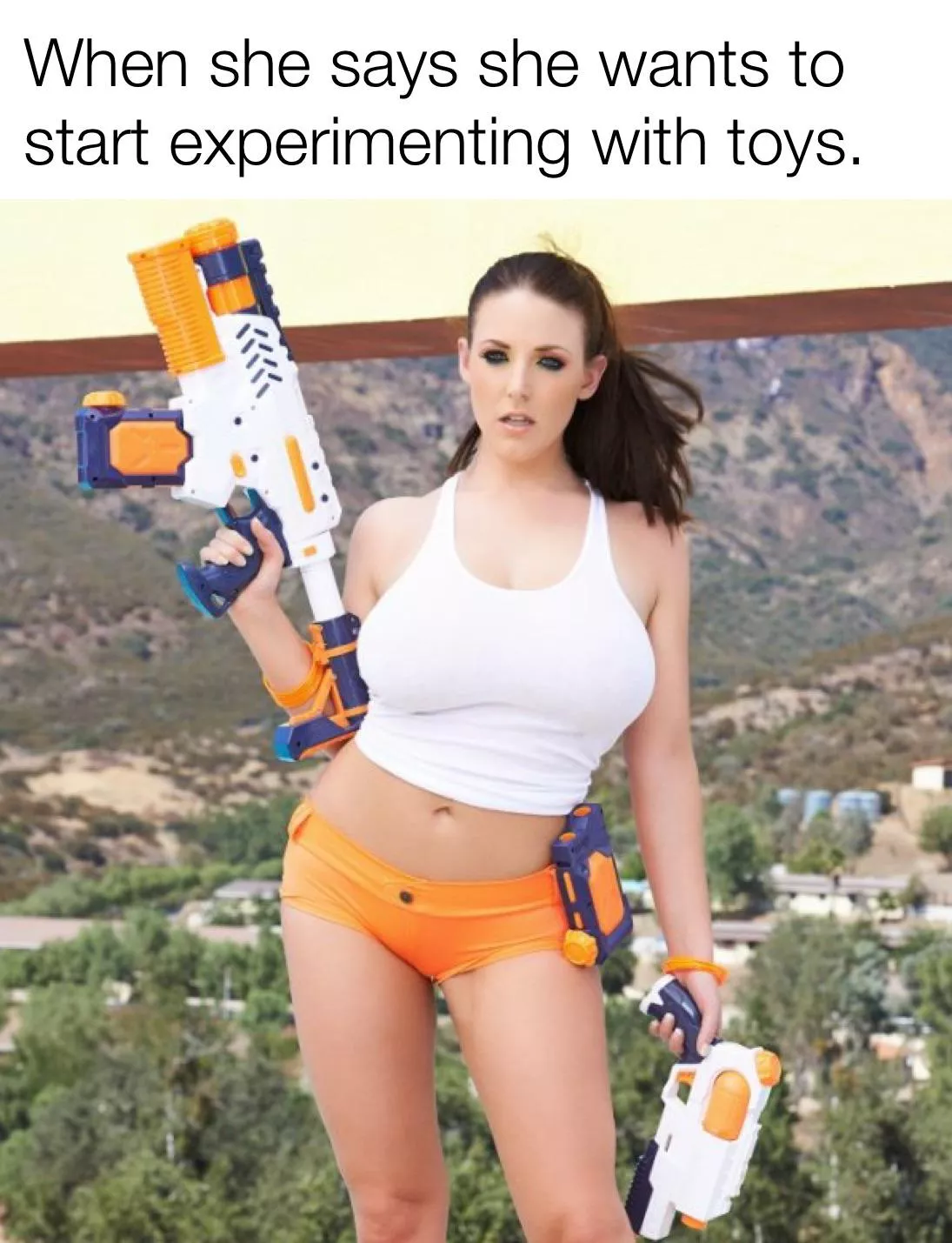 That’s one way to make her wet. posted by ServingwithTG