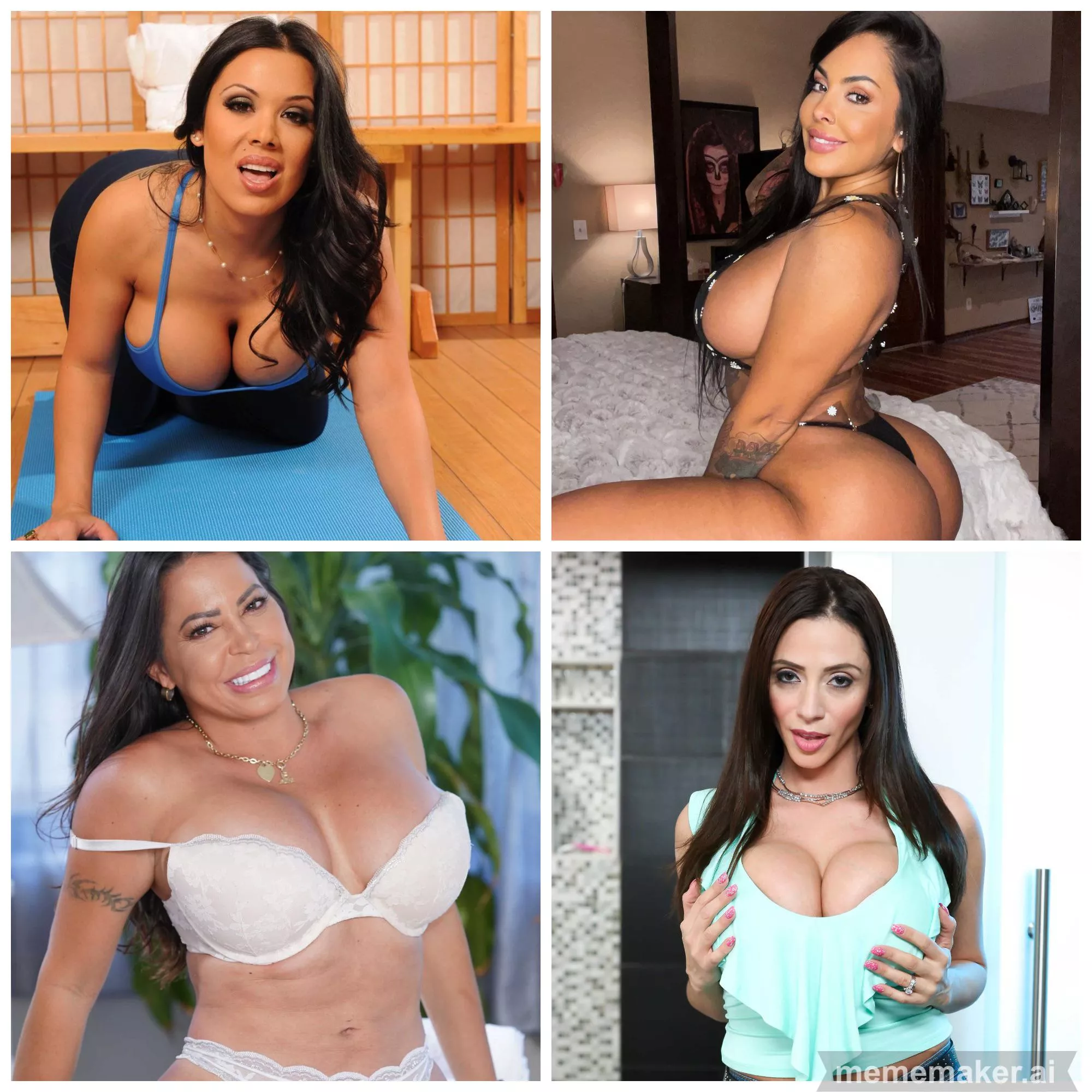Which one of these Latina Pornstars do you choose to fuck? [Sienna West], [Nina Mercedez], [Julianna Vega], [Ariella Ferrera] posted by tomsap123