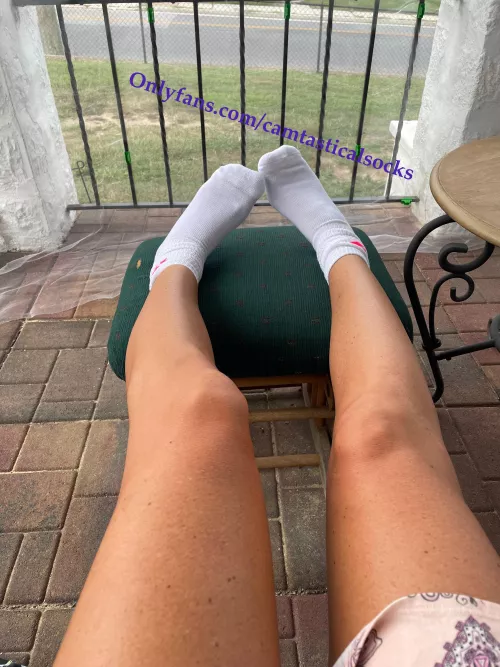 White Converse Crew by camtasticalsocks