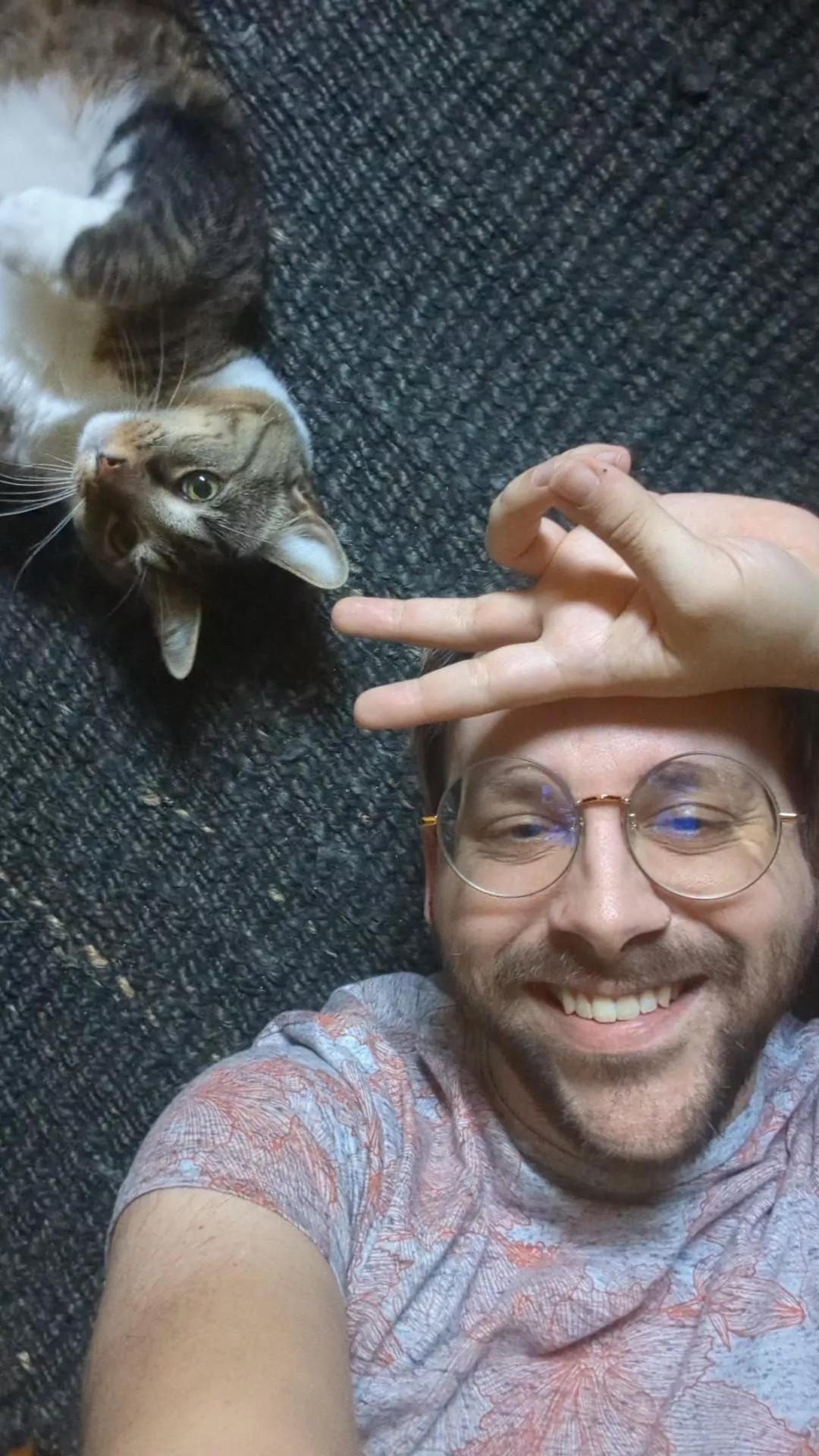 Anxiety brain has me on 2 hrs of sleep, but I've got this guy here to keep me going 😻 posted by earthe2nathe