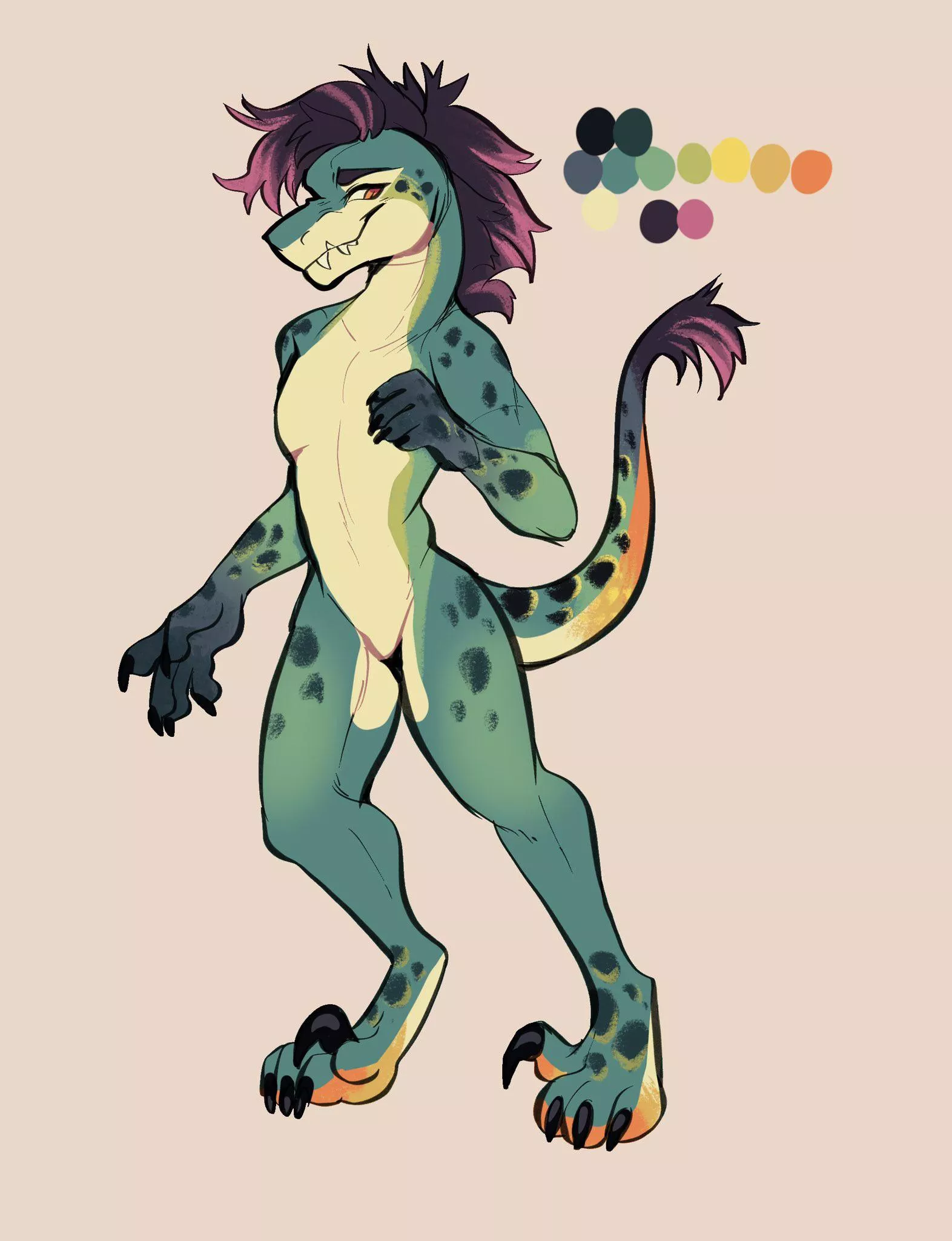 Dino sona! What should i name him? (Art by me) posted by soureggu