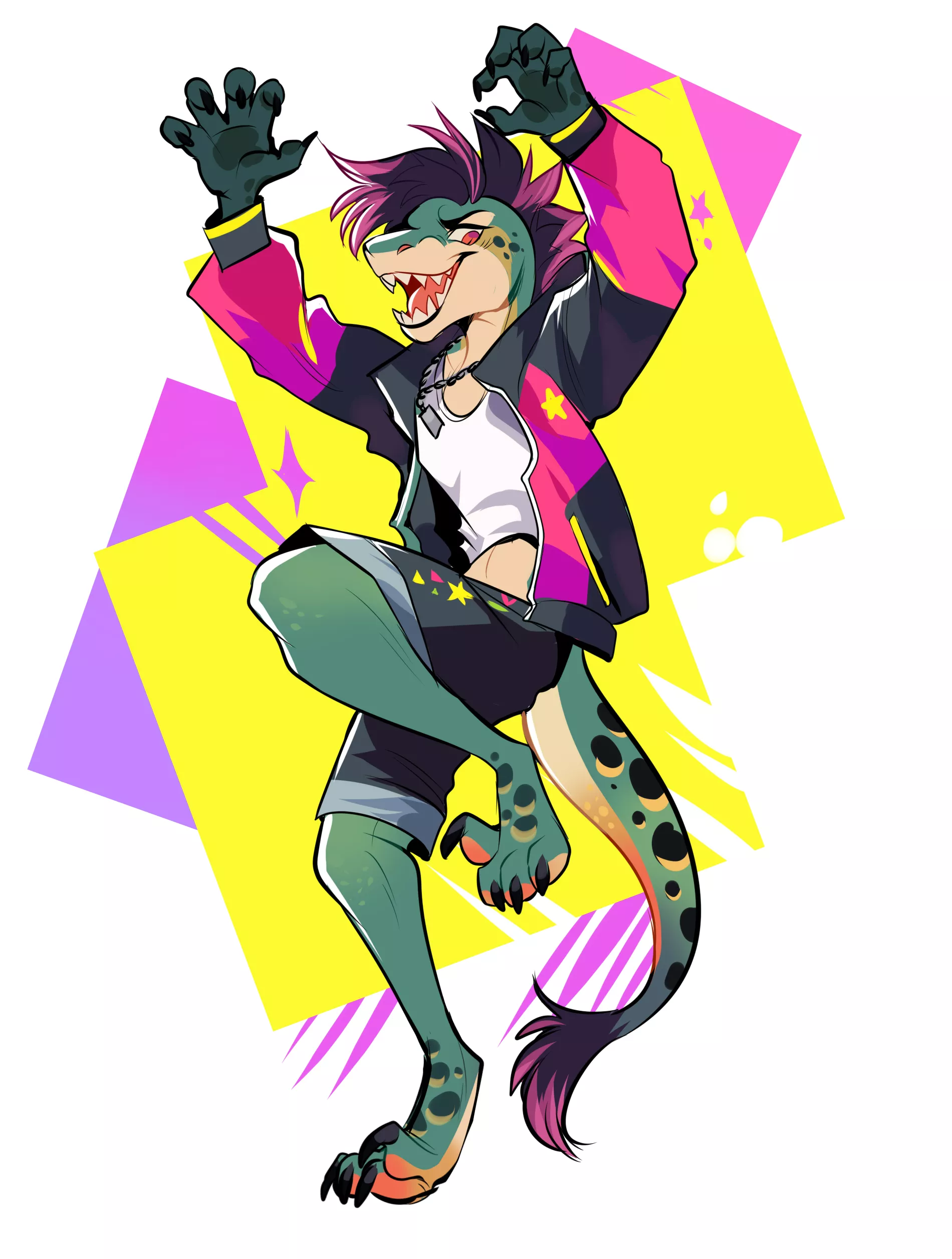 everybody walk the dinosaur !!! (art by me) posted by soureggu