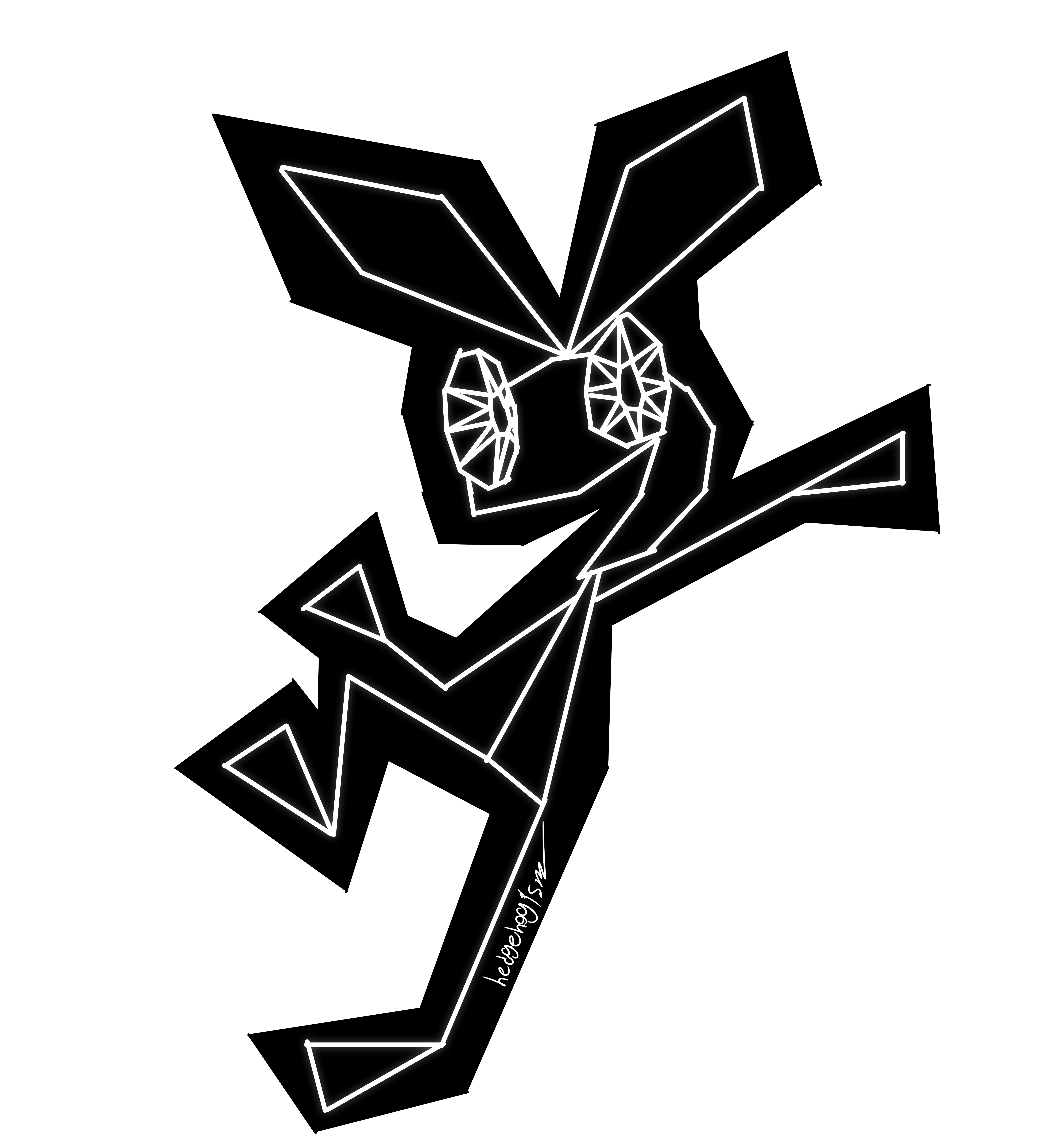 I drew the funny PS1 rabbit posted by LeafMario