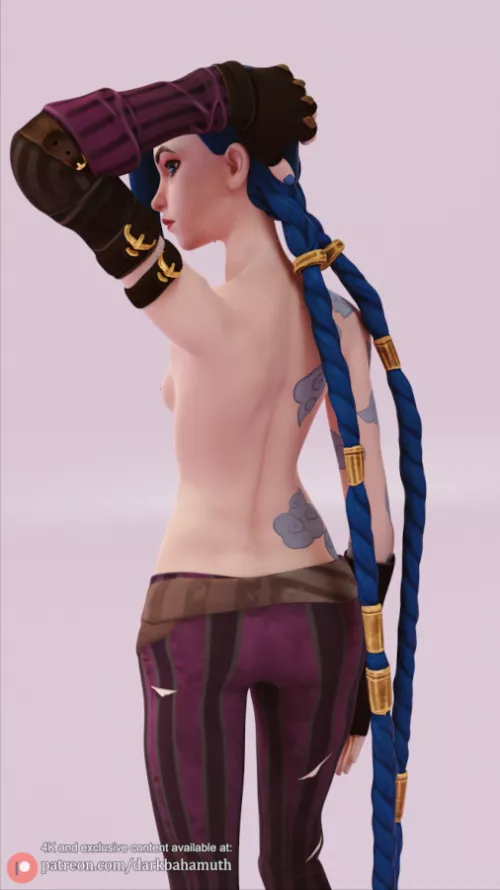 Jinx's beautiful body (Darkbahamuth) by Darkbahamuth