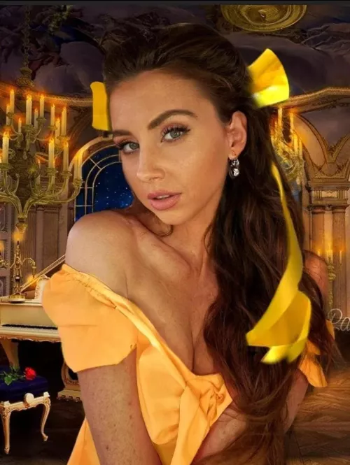 Me Cosplaying as Belle, Beauty and the Beast by Ceeceesweet