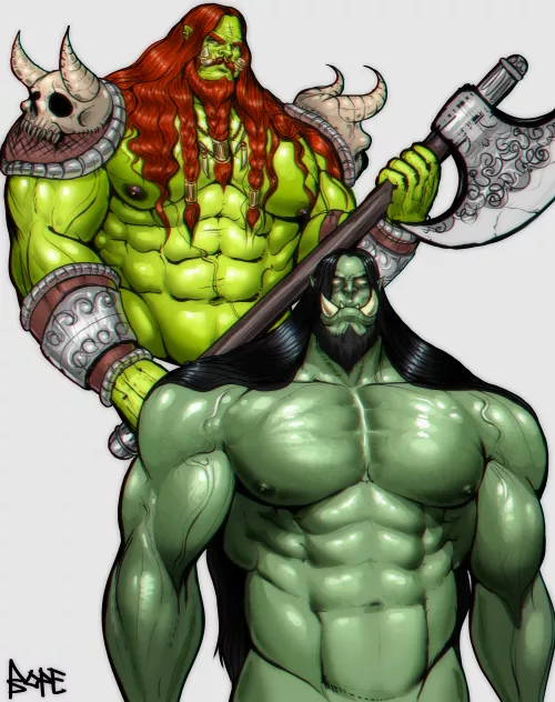 my orc ocs (bopehol on twitter ) (me) by bopy3e