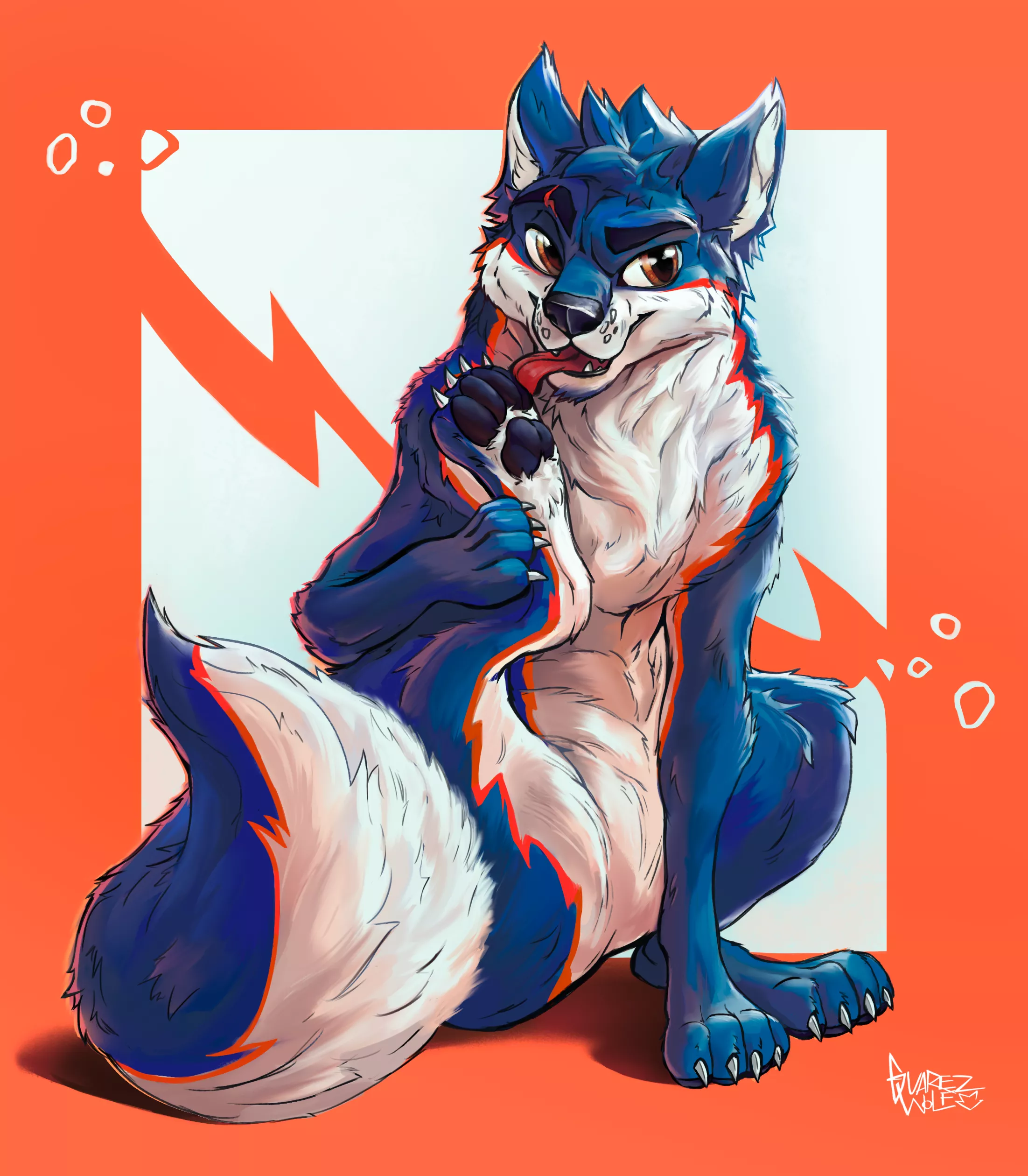 Spectry furry in his genuinely 100% wolf form. Cutiee >w< posted by GuarezWolf