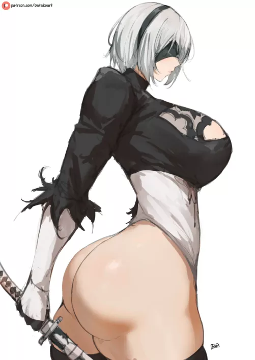 2B [Artist: Batako] by ComaOfSouls